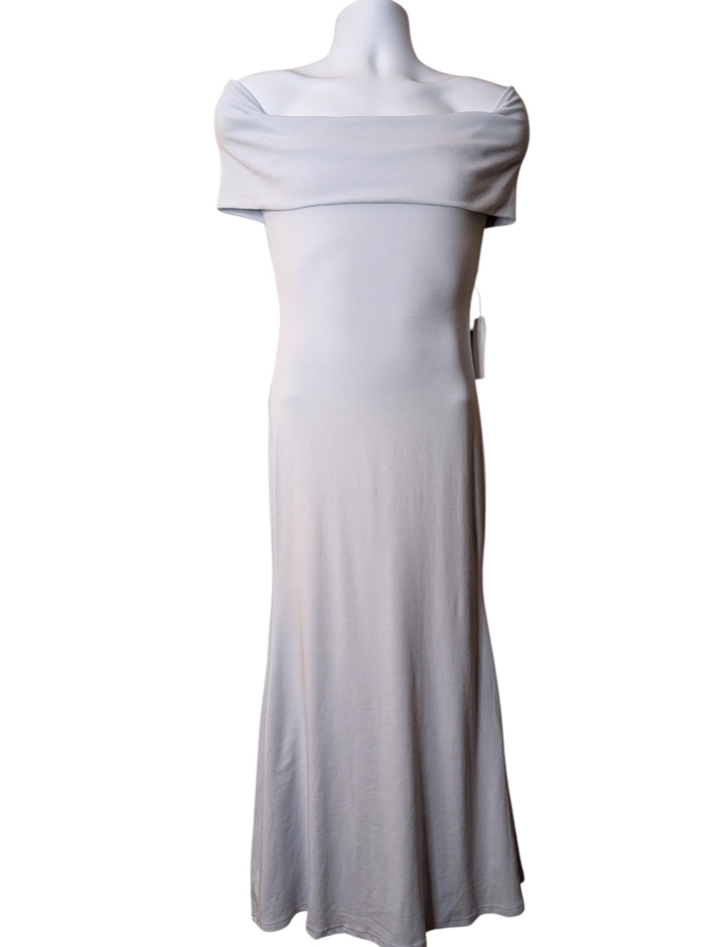 NWT Worth Collective Monroe Maxi Dress in Blue Bump friendly size Small knit